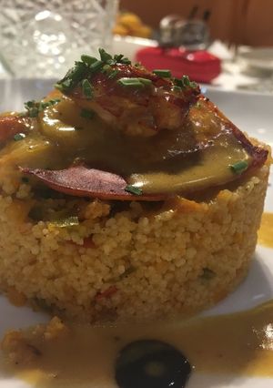 Una foto de Cuscus con bogavante 🦂