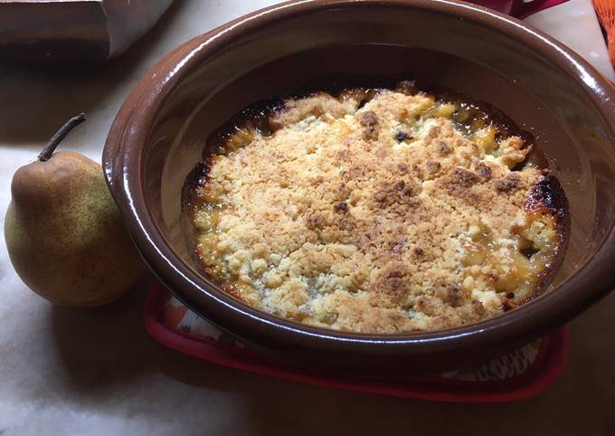 Crumble de poire