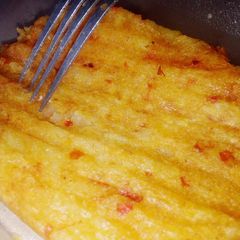 A picture of Yam pudding.