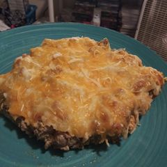 A picture of Southwest tater tot casserole.