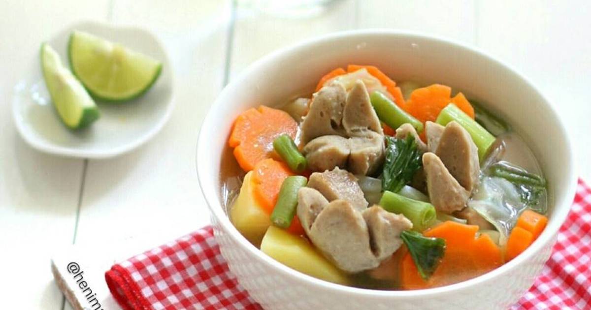 Resep Sop Bakso Pelangi Oleh Henimaria Cookpad