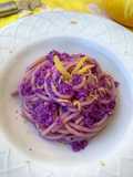 Spaghetti with Red Cabbage and Lemon