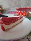 Cheesecake cu căpșuni🍓~fără coacere~