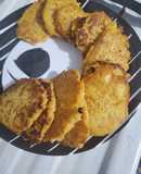 Hot cakes de papa y zanahoria