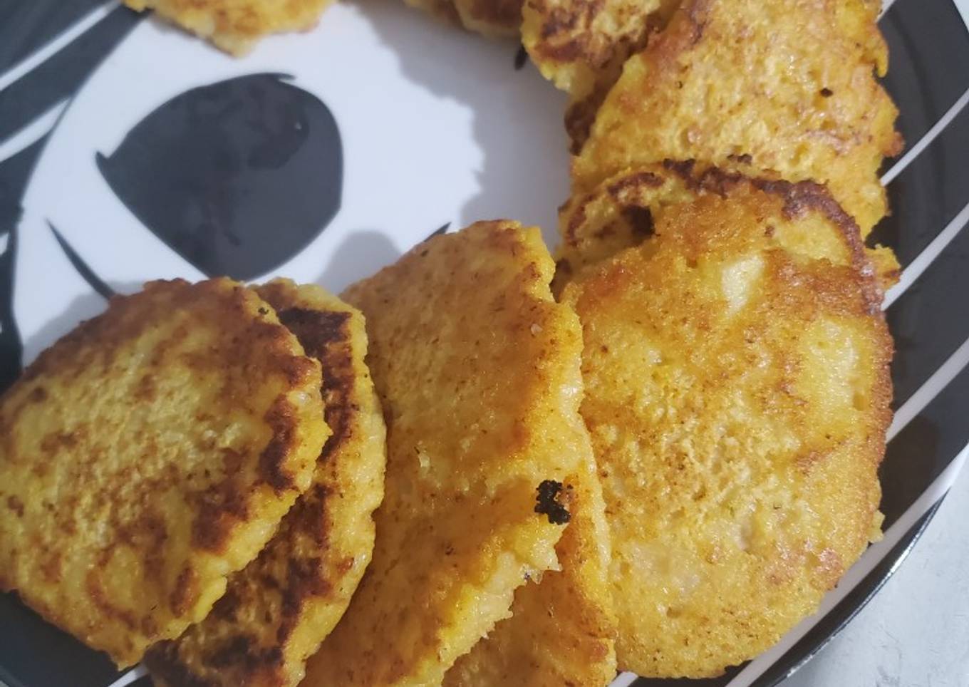 Hot cakes de papa y zanahoria