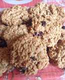 Galletitas de Avena y Manzana con pasas de uvas