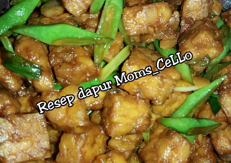 Tempe kecap buncis sederhana ala-ala