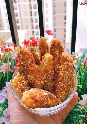 Hình của món Bánh khoai lang que.