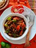 ক্যাপ্সিকাম পিনাট স্টর ফ্রাই (Capsicum Peanut Stir Fry recipe in Bengali)