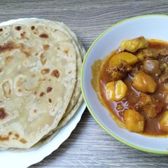 A picture of Soft layered chapati.