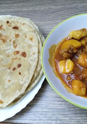 A picture of Soft layered chapati.