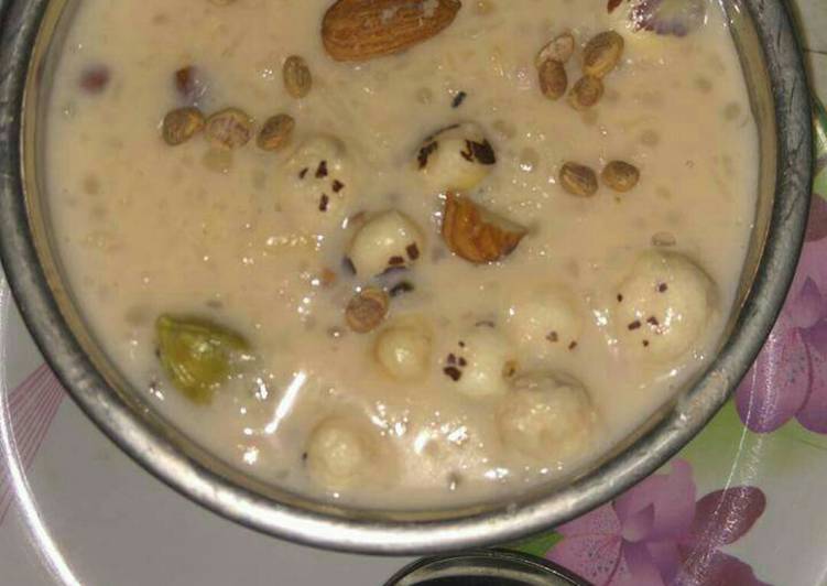 Recipe of Perfect Healthy &amp; tasty Ots sabudana kheer