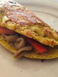 Omelette de sabor no queso vegano