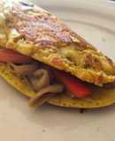 Omelette de sabor no queso vegano