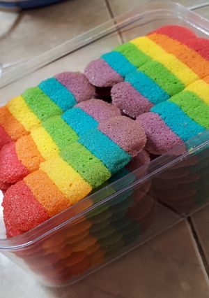 Foto resep Lidah kucing pelangi/rainbow