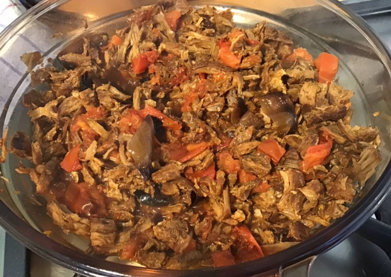 Porc effiloché à la mexicaine (carnitas)