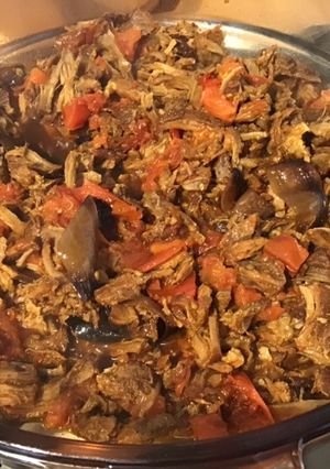 Une photo de Porc effiloché à la mexicaine (carnitas)