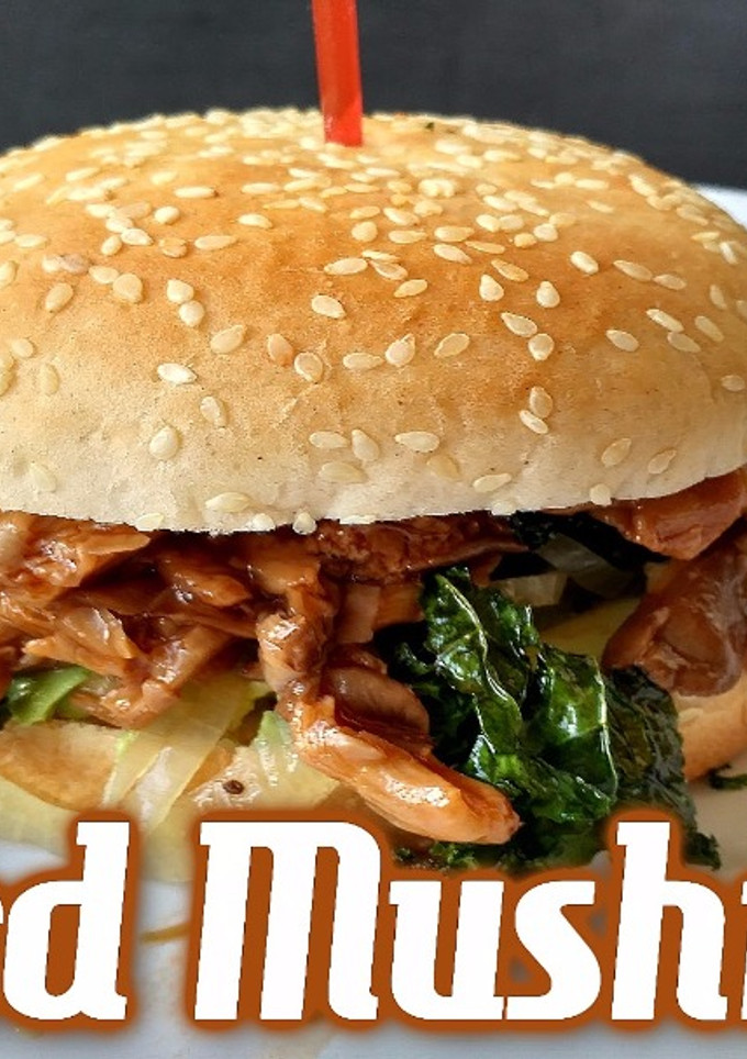 Una foto de Pulled Mushroom (Hamburguesa Vegana)