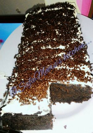 Foto resep Cake coklat tanpa telur