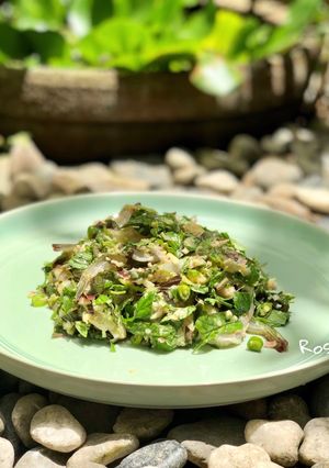 Hình của món Gỏi Tôm Sống Tắm Wasabi.