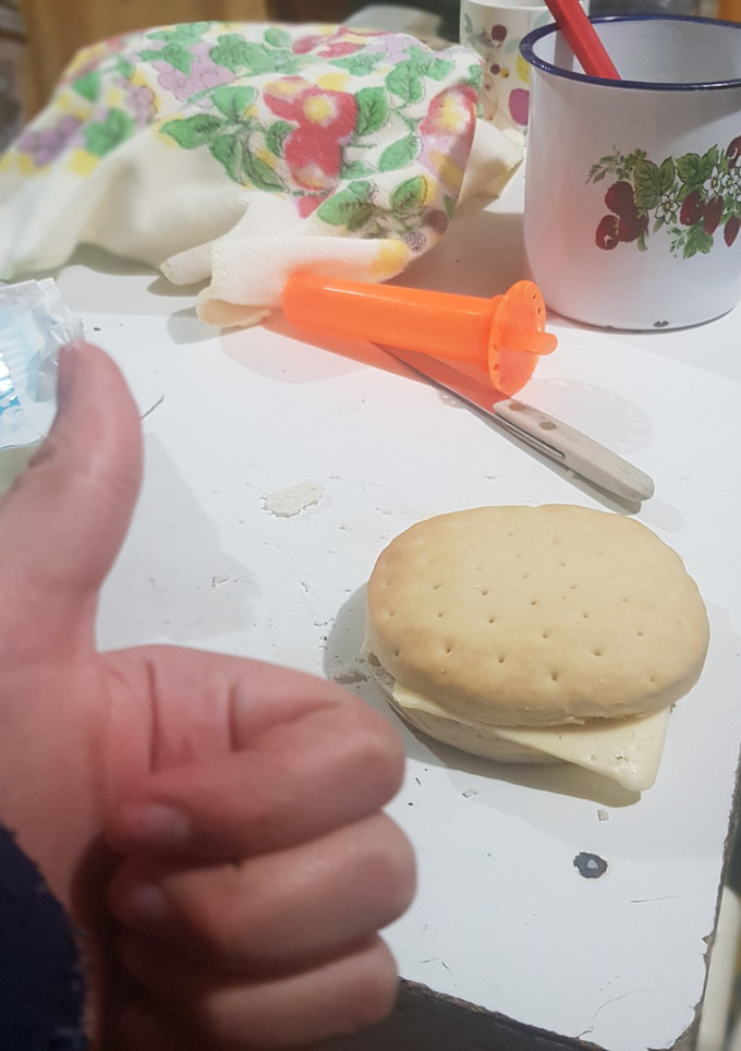 Una foto de Pan con queso más racio que el que te dan en el colegio