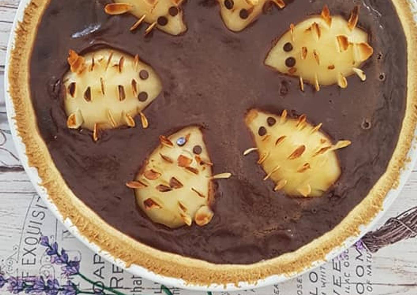 Tarte au chocolat "hérissons"