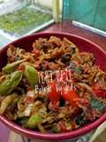 Teri Pete daun melinjo Balado