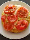 Pizzeta en tortilla de arroz