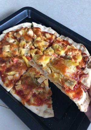 รูปของ 🍕พิซซ่าแป้งบางกรอบ