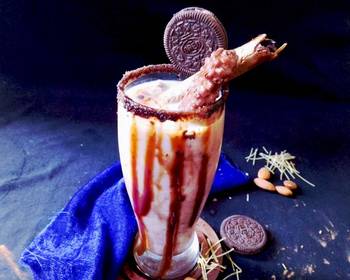 Ultimate Making Recipe Choco vermicelli mocktail with cocoa cubes Most Delicious