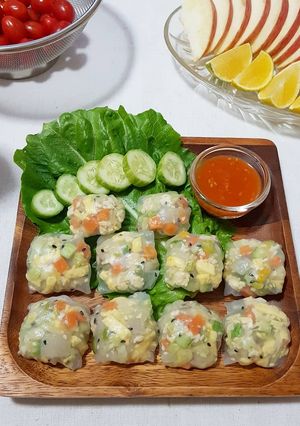 รูปของ ใบเมี่ยงลุยสวนจีน🥗🍃🥕🥒🍳🌽🥦
