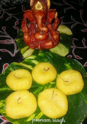 A picture of Kesari peda.