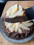 Moelleux chocolat, poires