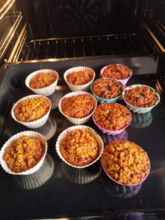 Una foto de Carrot cupcakes saludables
