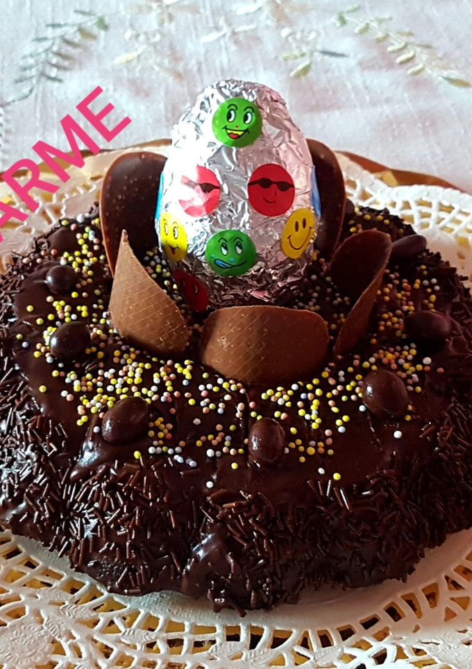 Una foto de Mona de Pascua de chocolate pequeña