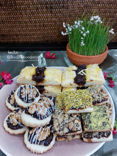 عکسی از دستور ۳ مدل شیرینی خرمایی با یک خمیر 🍪 (شیرینی با روغن مایع)