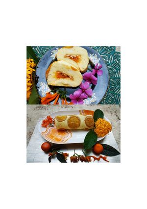 Orange roll cake রেসিপির প্রধান ছবি