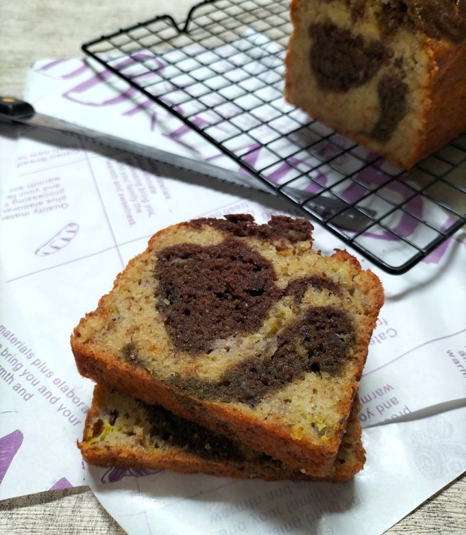 Foto resep Marble Banana Cake