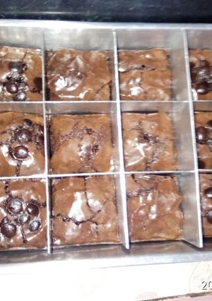 Foto resep Fudgy brownies no mixer,no blender hemat bahan