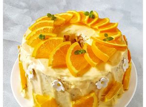 Foto resep Sunkist Orange Carrot Chiffon Cake