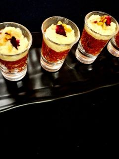 A picture of Carrot Halwa Rabdi Shots.