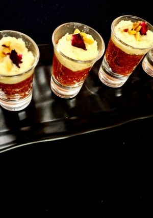 A picture of Carrot Halwa Rabdi Shots.