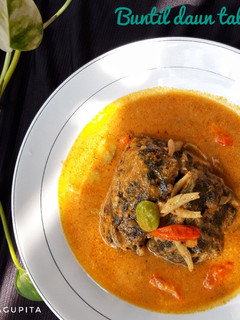 Foto resep Buntil daun talas atau daun keladi