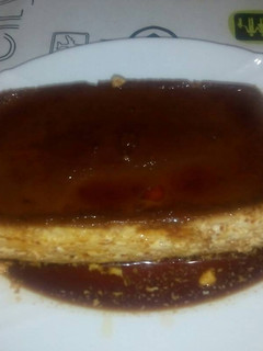 Una foto de Flan de chocolate blanco