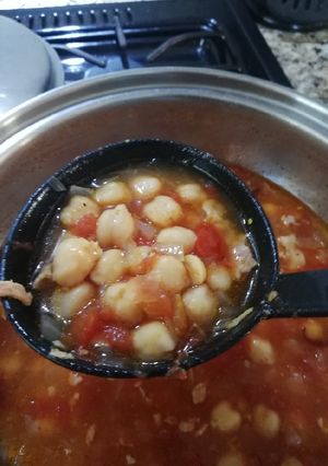 Una foto de Sopa de garbanzos