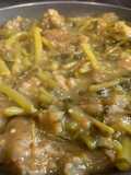 Verdolagas en salsa verde con chicharrón