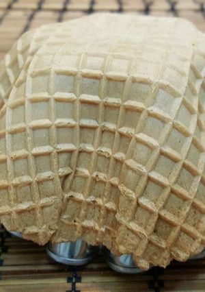 Una foto de Cestas de barquillo para helados o postres