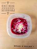 Snack MPASI: Biskuit Milna Saus Buah Naga