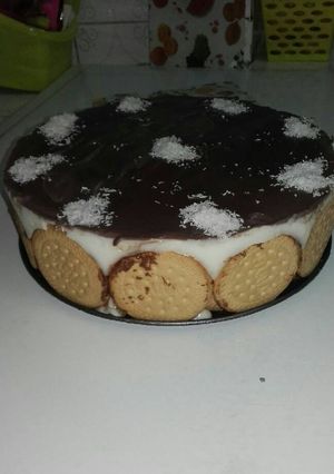 صورة لوصفة كعكه المهلبيه بالبسكويت 🍪🍰