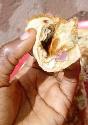 A picture of Tortilla egg wrap.